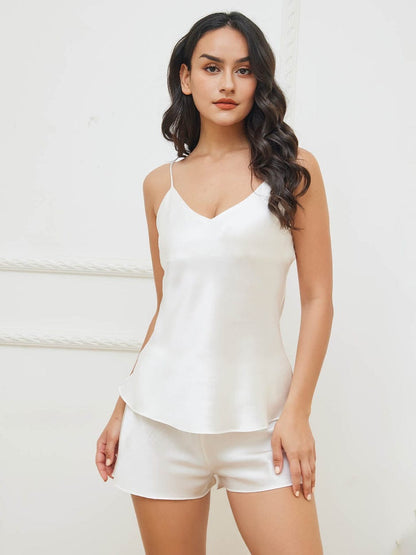 Pure Silk Spaghetti Strap Camisole Set